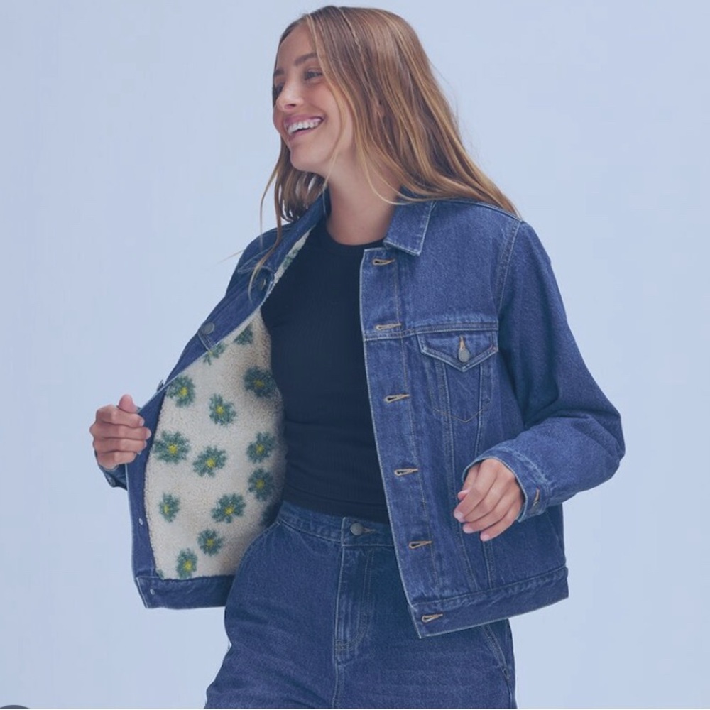 Denim lined jacket